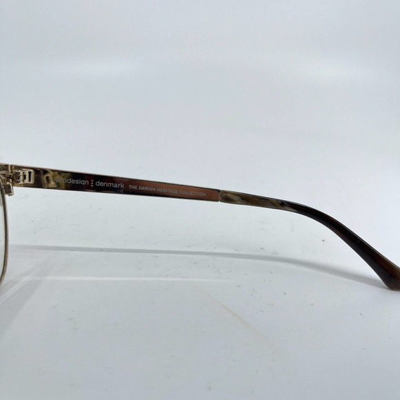 PRODESIGN DENMARK 4137 c. 6021 Black Gold Horn Rim 53-17-140mm H7209 - Picture 6 of 7